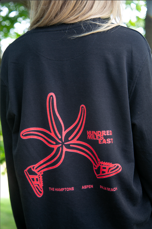 HME Starfish Crewneck (Black/White)