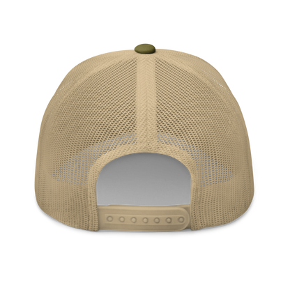 HME Trucker Hat (Moss/Khaki with Orange Lettering)